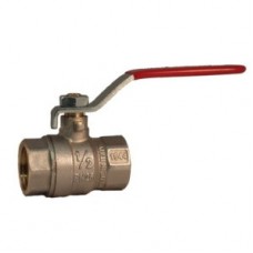 BALL VALVES, BRASS, FEMALE/FEMALE, WITH LEVER HANDLE, BSP THREADS, MADE IN ITALY (9)